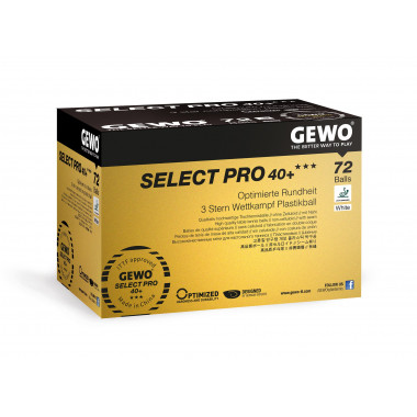 Gewo Select Pro 40+ Bälle *** 72-pack