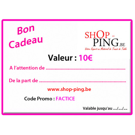 Shop-Ping Bon Cadeau 20€